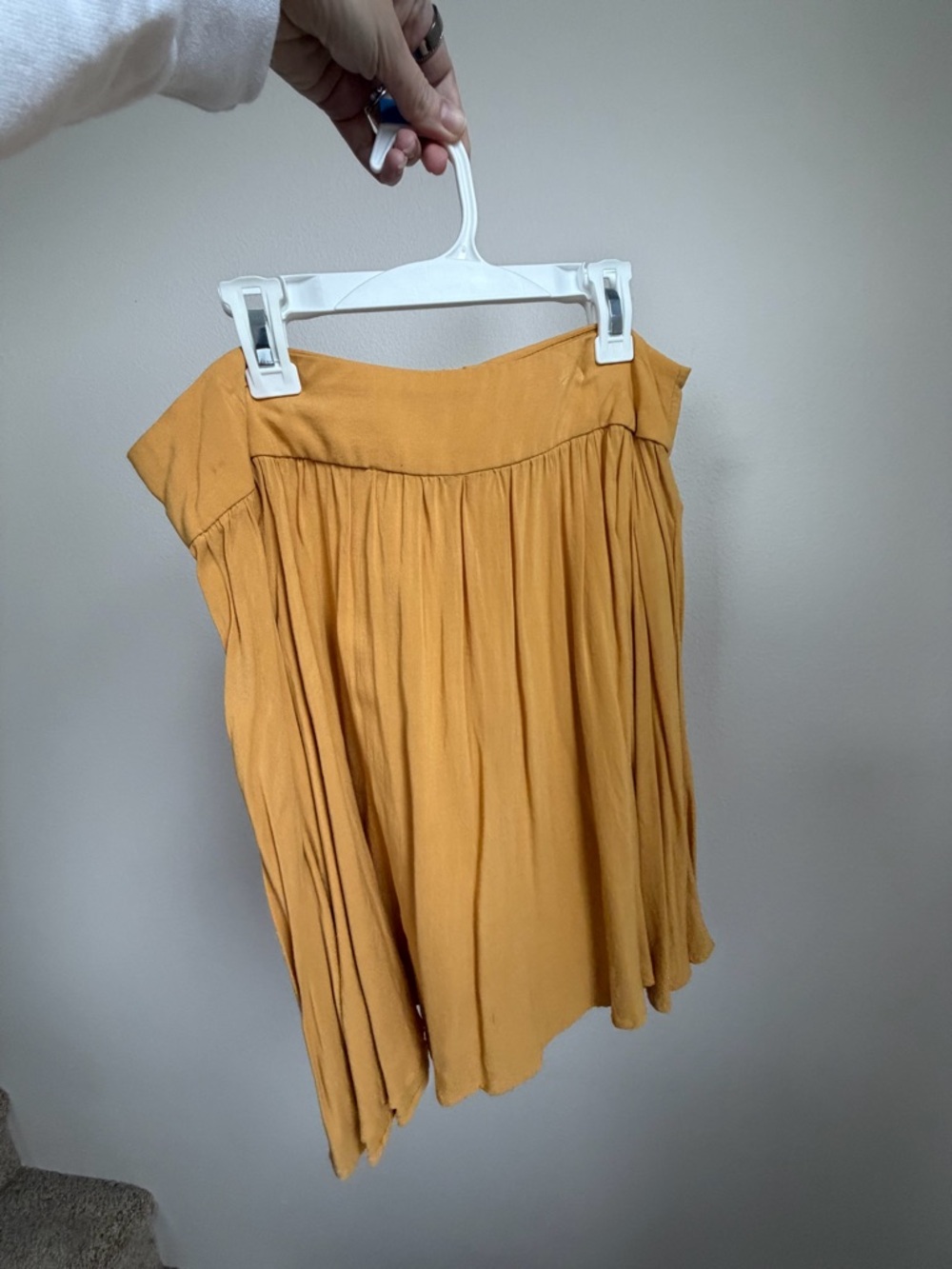 Forever 21 Mustard Yellow Circle Skirt